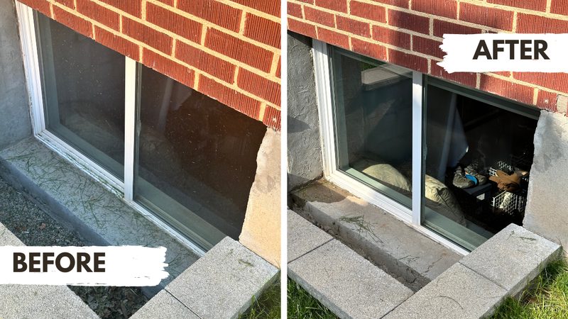 Commercial window cleaning in Salt Lake City - before and after